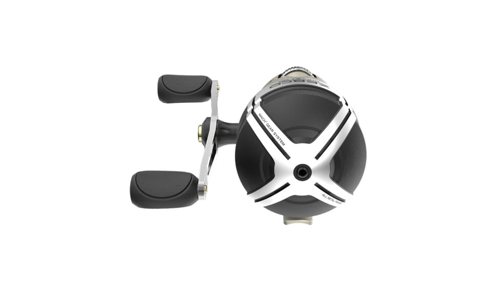 Zebco Bullet MG Spincast Reel, SZ 30 Reel, Fast 29.6 Inches Per Turn, 5.1-1 Ratio, Ultra-Lightweight Magnesium Body, Pre-spooled w/ 10 lb Zebco Fishing Line, Dark Silver, ZB30MG.BX3