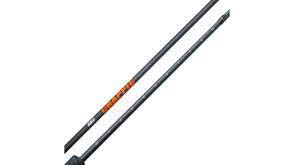 Zebco Crappie Fighter Spinning Combo, 6 ft, Gray/Orange, CRFUL602LA.NS4