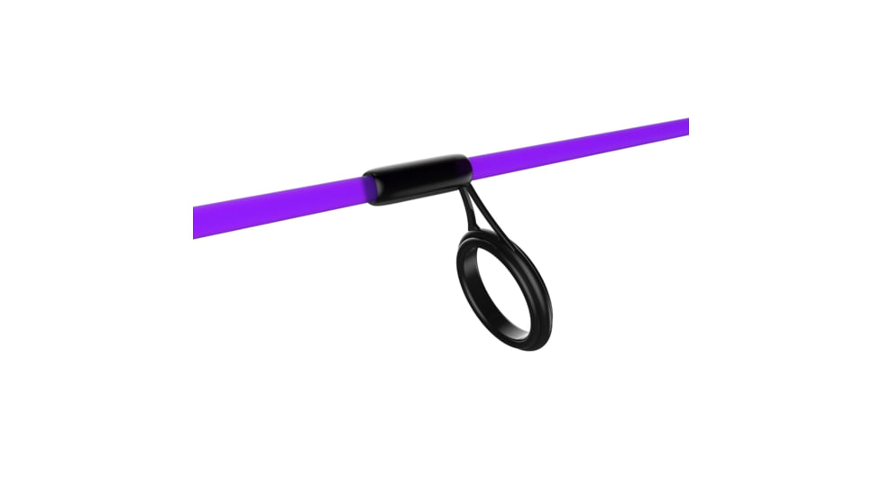 Zebco Dock Demon Spinning Reel and Rod Combo, 30in 1-PC Fiberglass Pole, EVA Rod Handle, SZ 10 Reel, train Drag, Pre-Spooled w/ 6lb Zebco Line, Purple, DOCKPRSP301M.FB6