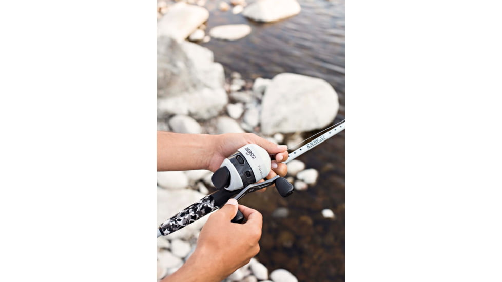 Zebco Folds of Honor Spincast Reel and Rod Combo, 6ft 2-PC Rod w/ EVA Handle, QuickSet Anti-Reverse Reel w/ Bite Alert, 33602MFOHC.NS4
