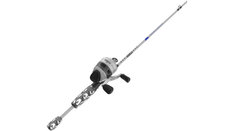 Zebco Folds of Honor Spincast Reel and Rod Combo, 6ft 2-PC Rod w/ EVA Handle, QuickSet Anti-Reverse Reel w/ Bite Alert, 33602MFOHC.NS4