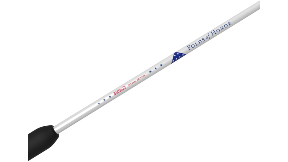 Zebco Folds Of Honor Spincast Combo Rod, 6ft, Medium, Moderate, 2 Pieces, Blue/White, FOHLC3602M.NS4