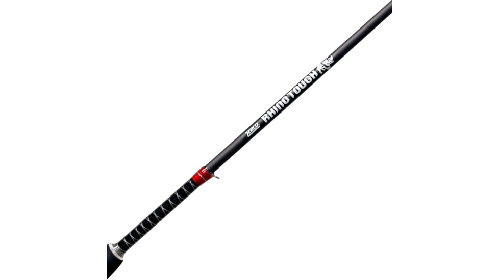 Zebco Rhino Tough Spinning Rod, 2 Piece, Medium, Glowtip, Heavy Duty, 7, RNGS702MB.PB2