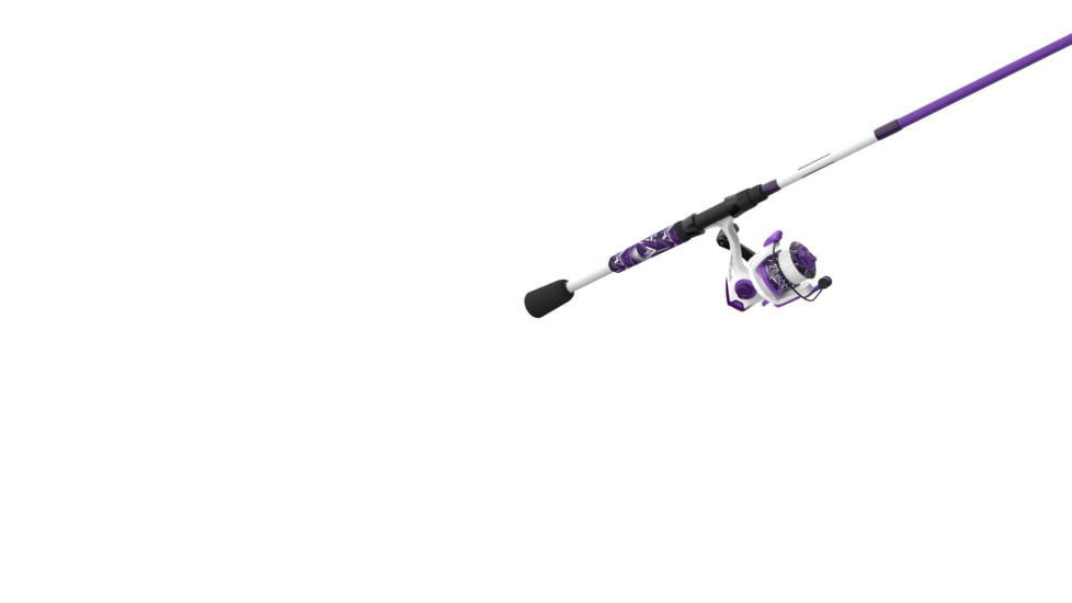 Zebco Roam Spinning Reel and Rod Combo, 6ft 2-PC Fiberglass Pole, Split ComfortGrip Handle, Soft-Touch Handle Knob, SZ 20 Reel, Purple, ROAMPR20602ML.NS3