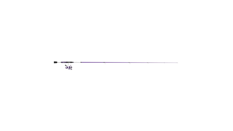 Zebco Roam Spinning Reel and Rod Combo, 6ft 2-PC Fiberglass Pole, Split ComfortGrip Handle, Soft-Touch Handle Knob, SZ 20 Reel, Purple, ROAMPR20602ML.NS3