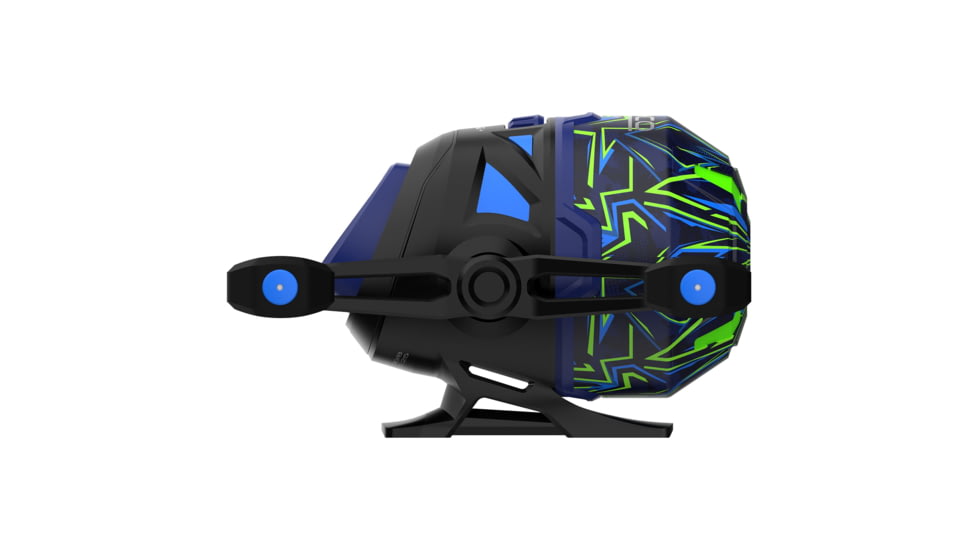 Zebco Roam Spincast Reel and Rod Combo, 6ft 2-PC Fiberglass Pole, ComfortGrip Handle, QuickSet Anti-Reverse Reel, Pre-Spooled w/ 10lb Zebco Line, Blue/Green, ROAMBG3602M.NS3