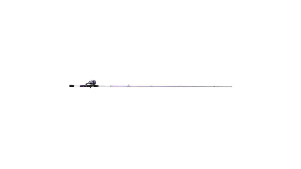 Zebco Roam Spincast Reel and Rod Combo, 6ft 2-PC Fiberglass Pole, ComfortGrip Handle, QuickSet Anti-Reverse Reel, Pre-Spooled w/ 10lb Zebco Line, Purple, ROAMPR3602M.NS3