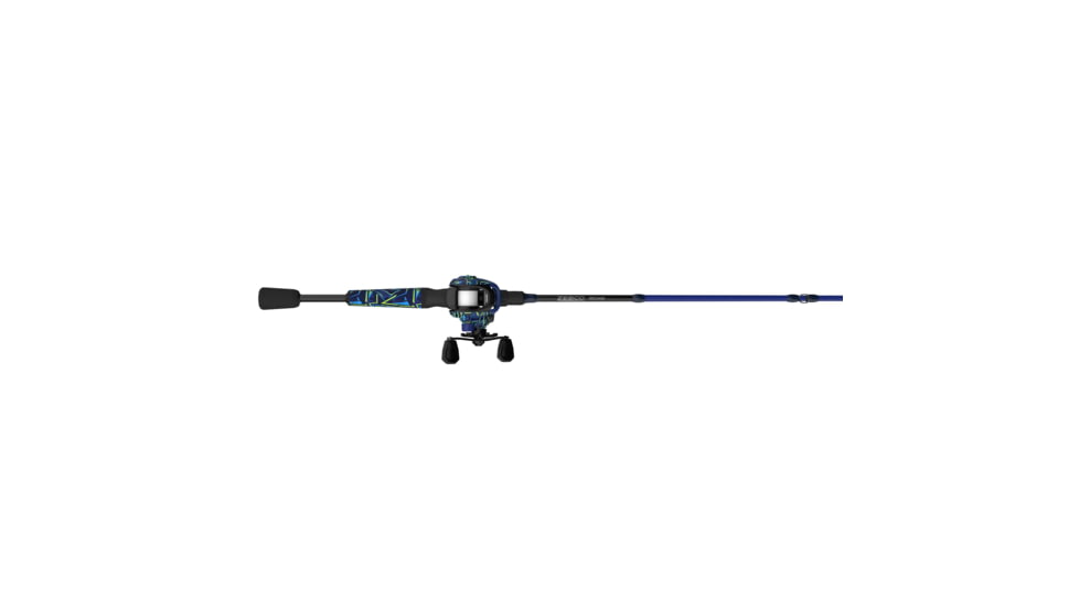 Zebco Roam Baitcast Reel and Rod Combo, 6ft 6in 2-PC Fiberglass Pole w/ Split-Grip MaxTac Handle, Lightweight Graphite Frame, RH Retrieve, Blue/Green, ROAMBG100662MH.NS3