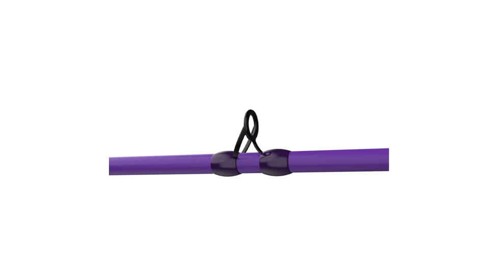 Zebco Roam Baitcast Reel and Rod Combo, 6ft 6in 2-PC Fiberglass Pole w/ Split-Grip MaxTac Handle, Lightweight Graphite Frame, RH Retrieve, Purple, ROAMPR100662MH.NS3