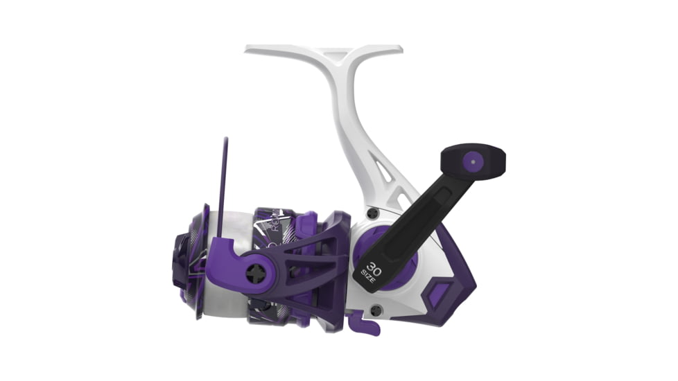 Zebco Roam Spinning Reel and Rod Combo, 6ft 6in 2-PC Fiberglass Pole, Split ComfortGrip Handle, Soft-Touch Handle Knob, SZ 30 Reel, Purple, ROAMPR30662M.NS3