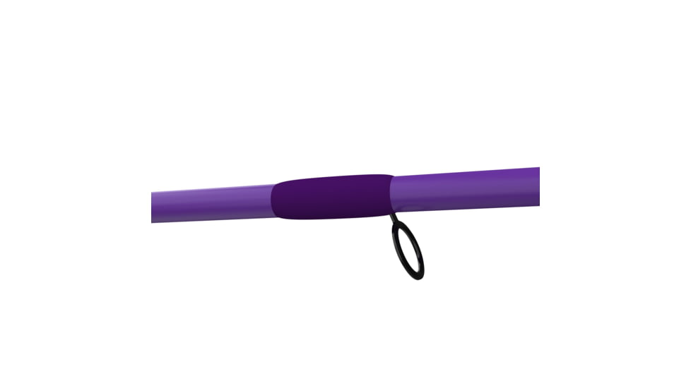 Zebco Roam Spinning Reel and Rod Combo, 6ft 6in 2-PC Fiberglass Pole, Split ComfortGrip Handle, Soft-Touch Handle Knob, SZ 30 Reel, Purple, ROAMPR30662M.NS3