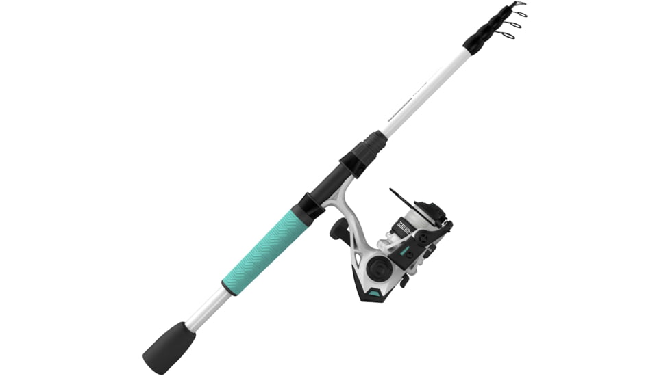 Zebco Roam Tele Size 20 Spinning Combo, 8 lb Line, 6ft Rod, Comfort Grip, Seafoam, ROAMSF20605M.FB4