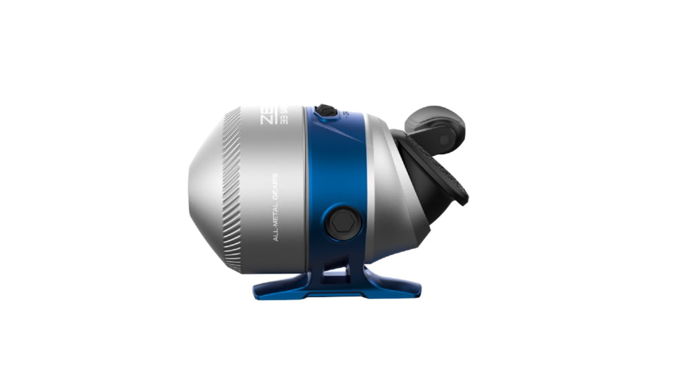 Zebco Salt Fisher 33 Spincast Reel and Rod Combo, 6ft 6in 2-PC Medium-Heavy, Moderate-Fast Fiberglass Rod, Interchangeable Retrieve, 12lb Line, Blue/Silver, SF33N662MH.NS3