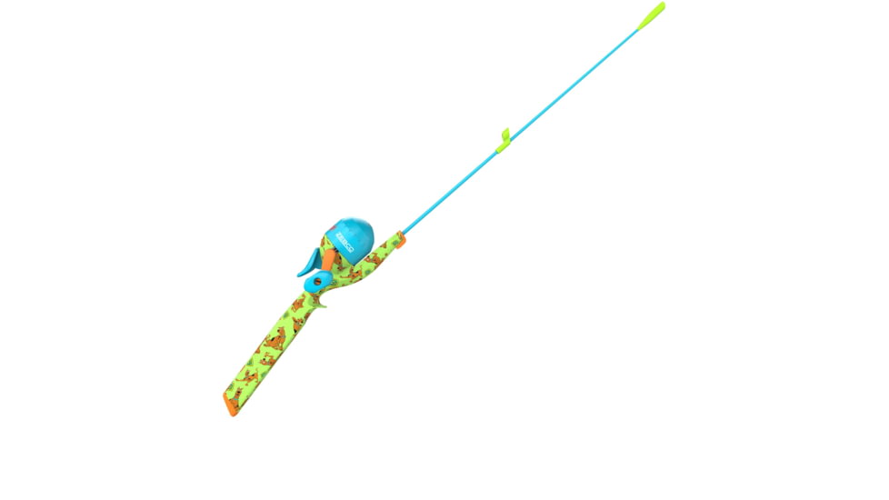 Zebco Youth Scooby Doo Floating Spincast Reel and Rod Combo, 29in Fiberglass Rod, Light, Moderate, SZ 20 Reel, RH Retrieve, Pre-Spooled w/ 6lb Line, Green, YFCSCOOBYDOO.FB6