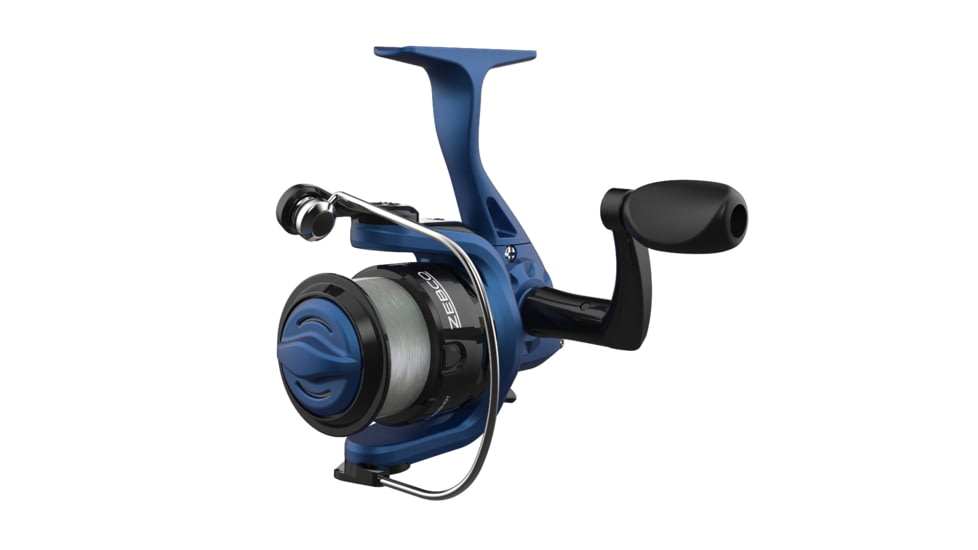 Zebco Slingshot Spinning Reel and Rod Combo, 5ft 6in 2-PC Pole, SZ 20 Reel, Changeable Righ/Left Retrieve, Pre-Spooled w/ 8lb Zebco Cajun Line, Blue, SLSPBL562MLA.NS4
