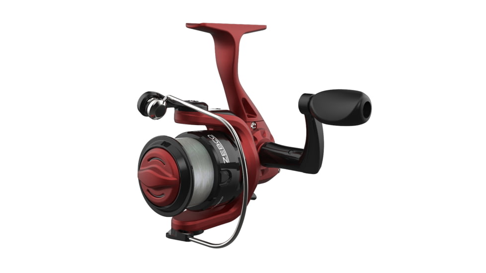 Zebco Slingshot Spinning Reel and Rod Combo, 6ft 2-PC Pole, SZ 20 Reel, Changeable Righ/Left Retrieve, Pre-Spooled w/ 8lb Zebco Cajun Line, Red, SLSPRD602ML.NS4