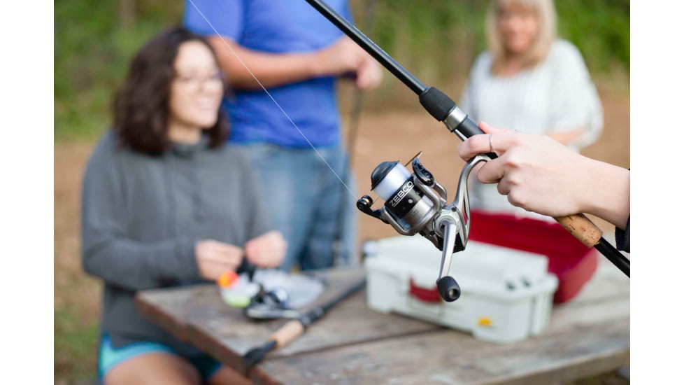 Zebco Spyn Spinning Combo 2 Piece Ml Cork/Fiberglass, Size 10, 4.3-1 Ratio, 3Bb w/ 6# Line, 6ft, SPYN10602ML.NS3