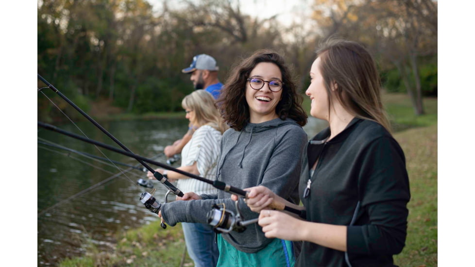 Zebco Spyn Spinning Combo 2 Piece Ml Cork/Fiberglass, Size 10, 4.3-1 Ratio, 3Bb w/ 6# Line, 6ft, SPYN10602ML.NS3