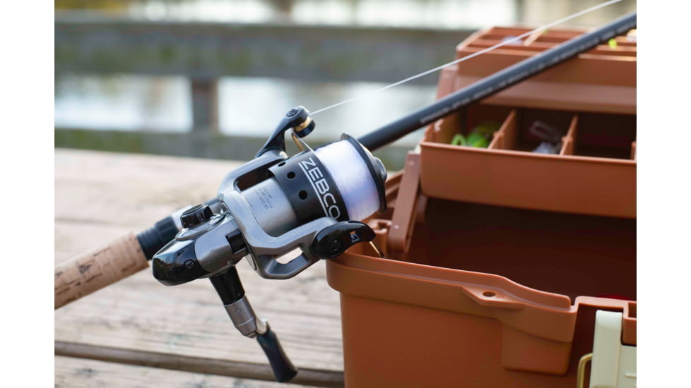 Zebco Spyn Spinning Combo 2 Piece Ml Cork/Fiberglass, Size 10, 4.3-1 Ratio, 3Bb w/ 6# Line, 6ft, SPYN10602ML.NS3