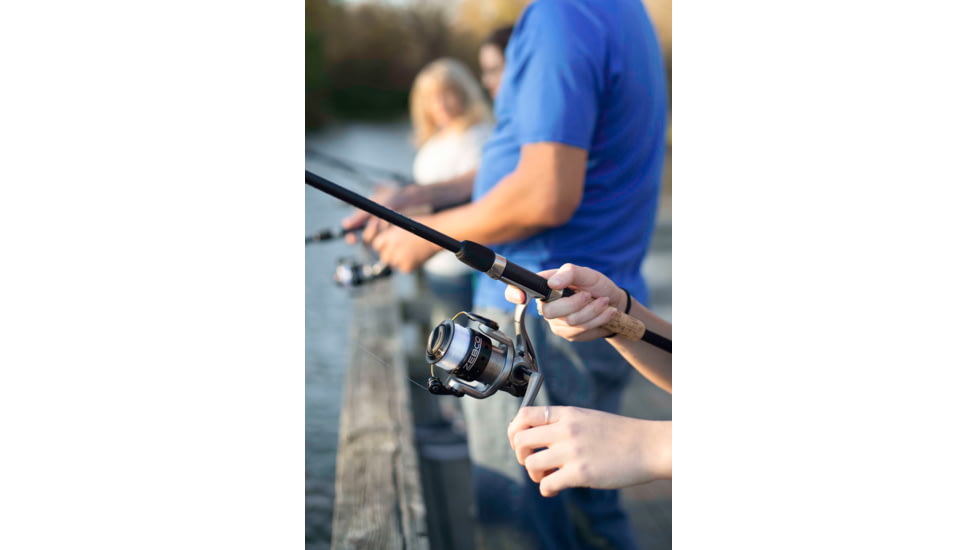 Zebco Spyn Spinning Combo 2 Piece Ml Cork/Fiberglass, Size 10, 4.3-1 Ratio, 3Bb w/ 6# Line, 6ft, SPYN10602ML.NS3