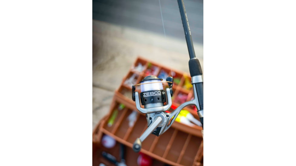 Zebco Spyn Spinning Combo 2 Piece Ml Cork/Fiberglass, Size 10, 4.3-1 Ratio, 3Bb w/ 6# Line, 6ft, SPYN10602ML.NS3