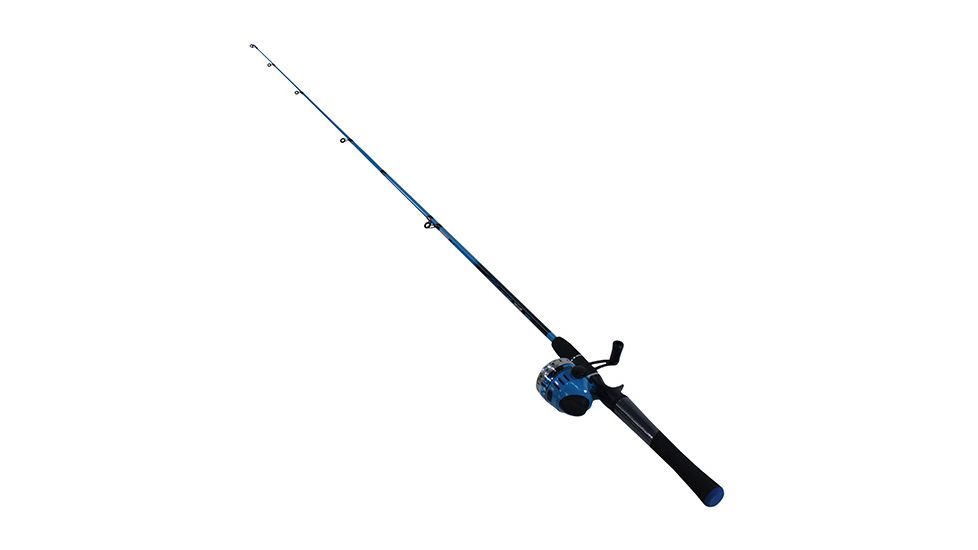 Zebco Splash Spincast Combo Rod, 6ft, Medium, Moderate, 2 Pieces, Blue, SPLBLSC602MB.NS4