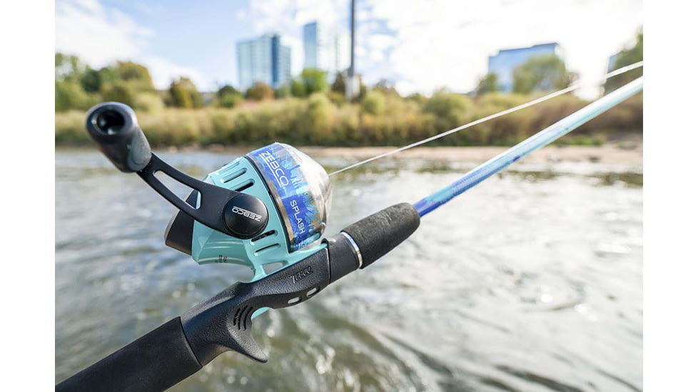 Zebco Splash Combo Spincast, On 6ft 2 Piece Rod, 4 Pack Asstmnt, 2 Blue / 2 Purp, BRSSPLASHSC602M