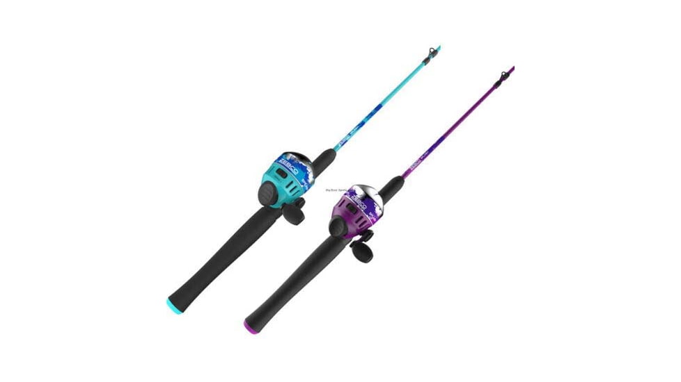 Zebco Splash Combo Spincast, On 6ft 2 Piece Rod, 4 Pack Asstmnt, 2 Blue / 2 Purp, BRSSPLASHSC602M