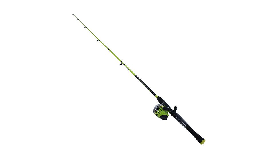 Zebco Splash Spincast Combo Rod, 6ft, Medium, Moderate, 2 Pieces, Green, SPLGRSC602MB.NS4