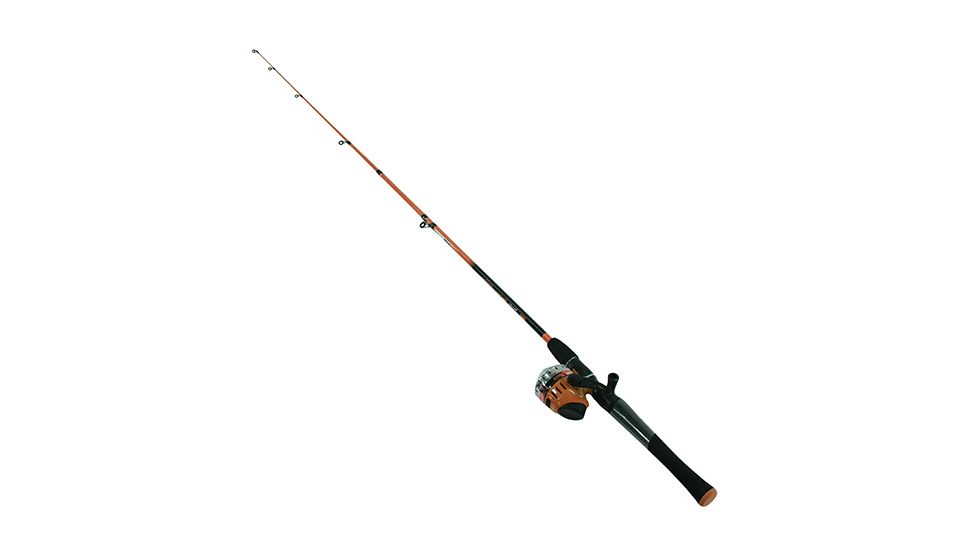 Zebco Splash Spincast Combo Rod, 6ft, Medium, Moderate, 2 Pieces, Orange, SPLORSC602MB.NS4