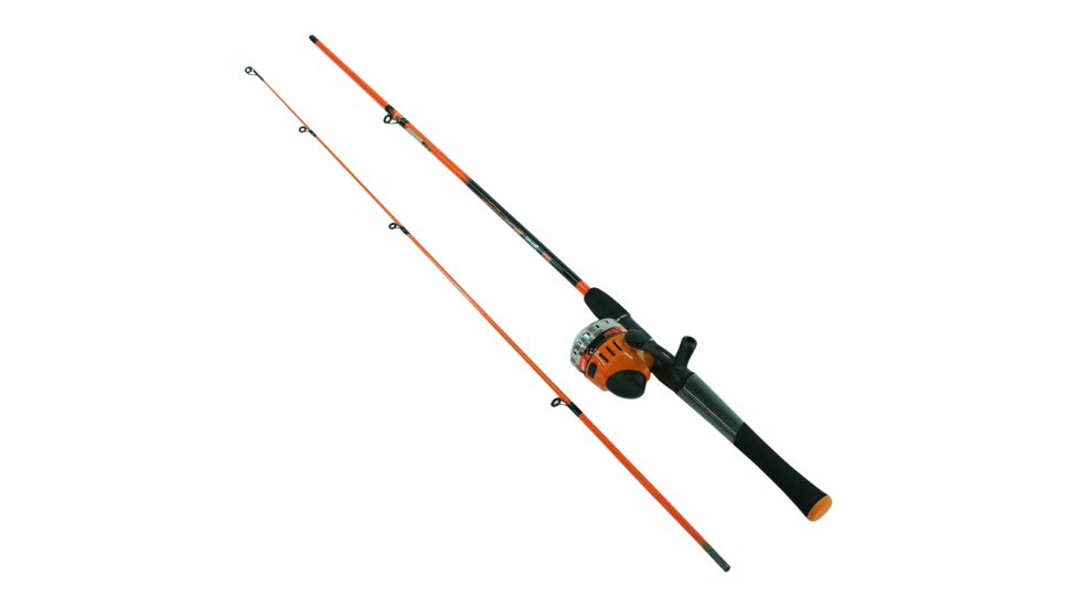 Zebco SPLASH ORANGE 6' 2PC MED SC COMBOw/10# SPLORSC602M.10.NS4