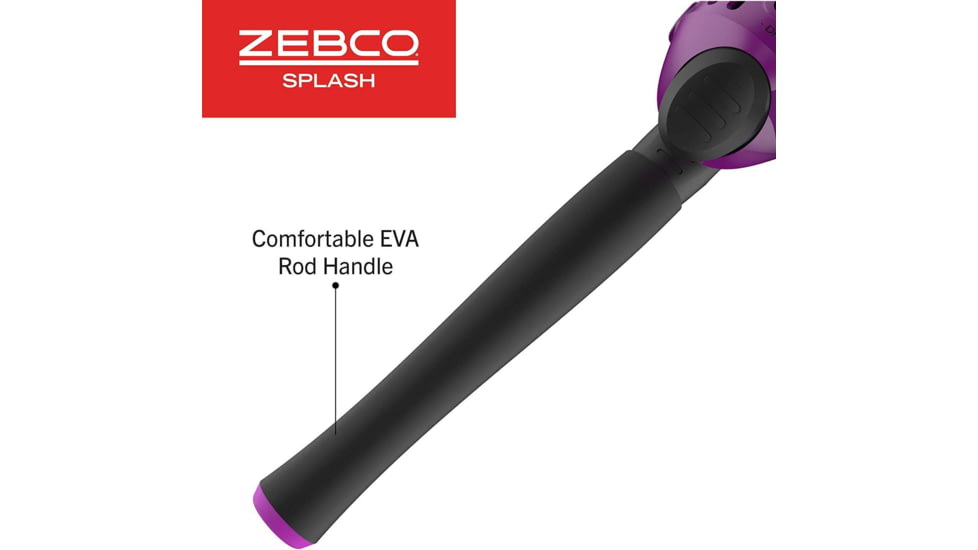 Zebco Splash Spincast Combo, 2 Piece, 6 ft, Purple, SPLPRSC602MB.NS4