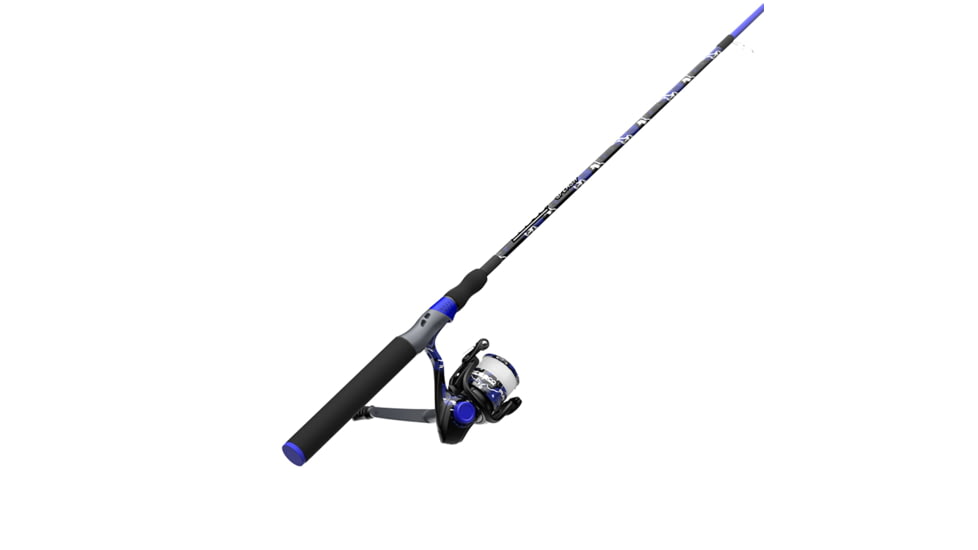 Zebco Splash Spinning Reel and Rod Combo, 6ft 2-PC Fiberglass Rod, Medium-Light, Moderate, SZ 20 Reel, 5.2-1 Ratio, 2-Bearings, All Metal Gears, Z-Splash Blue, SPLZFB20602ML.NS4