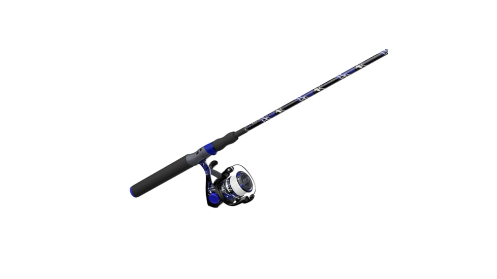 Zebco Splash Spinning Reel and Rod Combo, 6ft 2-PC Fiberglass Rod, Medium-Light, Moderate, SZ 20 Reel, 5.2-1 Ratio, 2-Bearings, All Metal Gears, Z-Splash Blue, SPLZFB20602ML.NS4