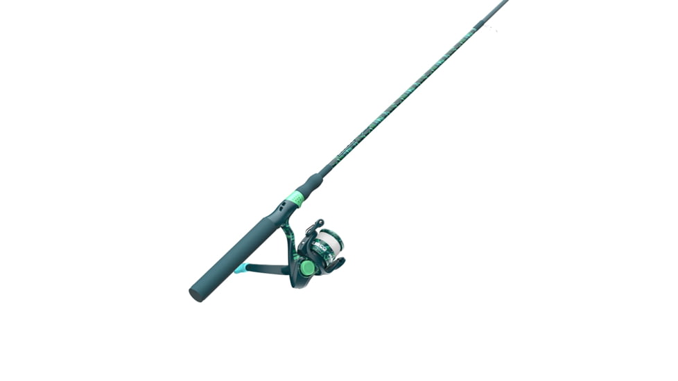 Zebco Splash Spinning Reel and Rod Combo, 6ft 2-PC Fiberglass Rod, Medium-Light, Moderate, SZ 20 Reel, 5.2-1 Ratio, 2-Bearings, All Metal Gears, Grunge Green, SPLGRG20602ML.NS4