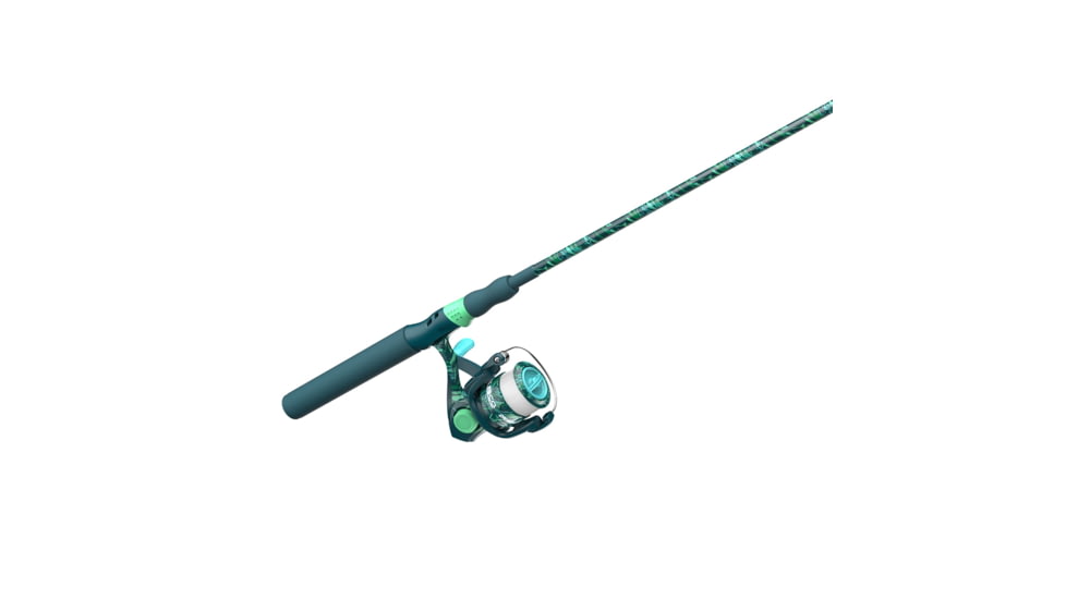 Zebco Splash Spinning Reel and Rod Combo, 6ft 2-PC Fiberglass Rod, Medium-Light, Moderate, SZ 20 Reel, 5.2-1 Ratio, 2-Bearings, All Metal Gears, Grunge Green, SPLGRG20602ML.NS4