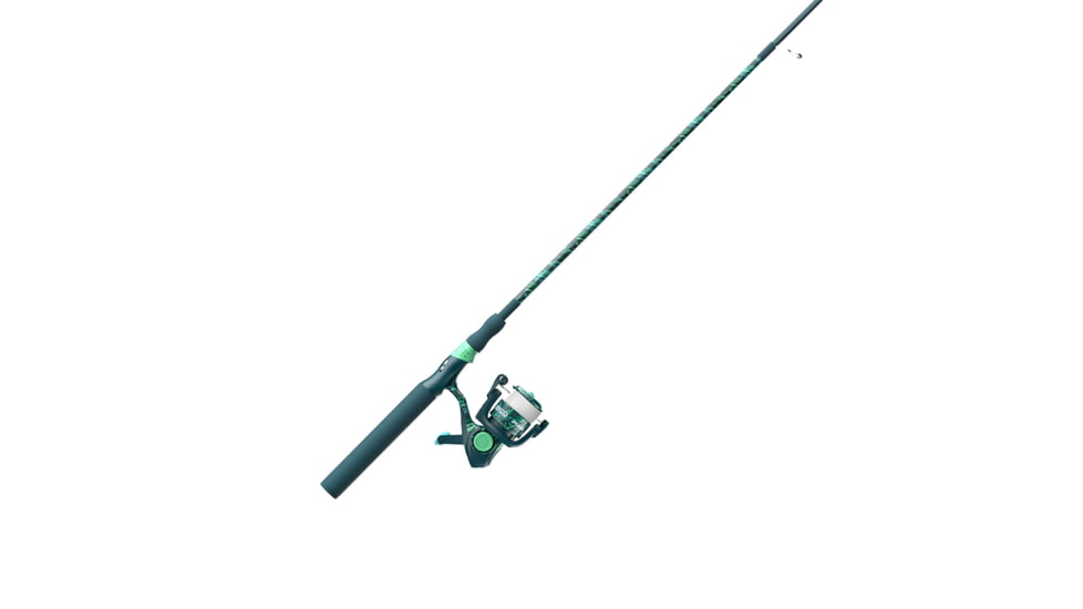 Zebco Splash Spinning Reel and Rod Combo, 6ft 2-PC Fiberglass Rod, Medium-Light, Moderate, SZ 20 Reel, 5.2-1 Ratio, 2-Bearings, All Metal Gears, Grunge Green, SPLGRG20602ML.NS4