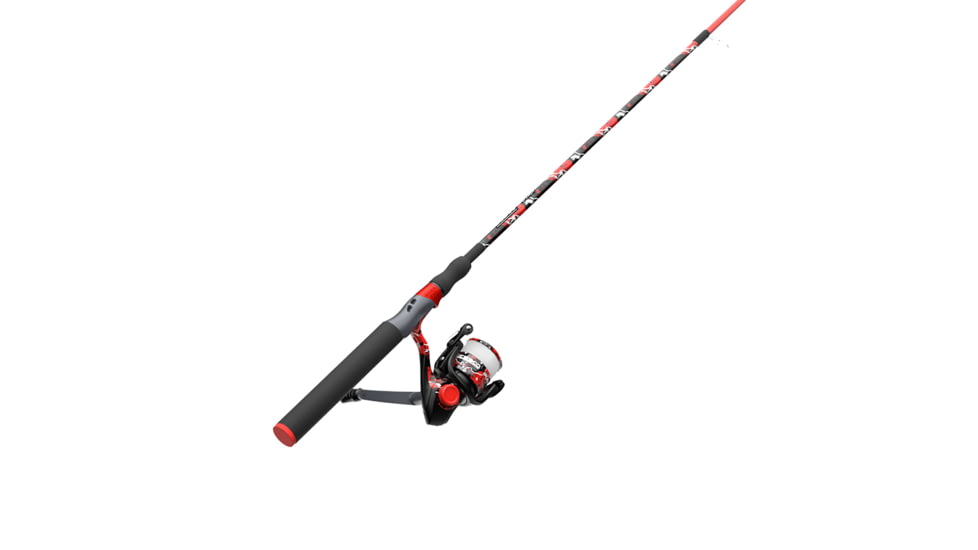 Zebco Splash Spinning Reel and Rod Combo, 6ft 2-PC Fiberglass Rod, Medium-Light, Moderate, SZ 20 Reel, 5.2-1 Ratio, 2-Bearings, All Metal Gears, Z-Splash Red, SPLZFR20602ML.NS4
