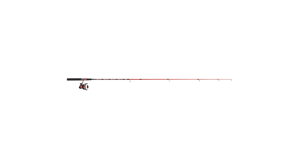 Zebco Splash Spinning Reel and Rod Combo, 6ft 2-PC Fiberglass Rod, Medium-Light, Moderate, SZ 20 Reel, 5.2-1 Ratio, 2-Bearings, All Metal Gears, Z-Splash Red, SPLZFR20602ML.NS4