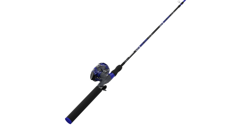 Zebco Splash Spincast Reel and Rod Combo, 6ft 1-PC Fiberglass Rod, Medium, Moderate, SZ 20 Reel, Ball Bearing System, All Metal Gears, Z-Splash Blue, SPLZFBSC602M.NS4