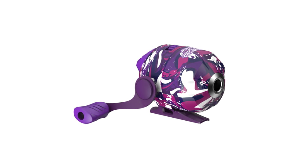 Zebco Splash Spincast Reel and Rod Combo, 6ft 1-PC Fiberglass Rod, Medium, Moderate, SZ 20 Reel, Ball Bearing System, All Metal Gears, Tidepool Purple, SPLTPPSC602M.NS4