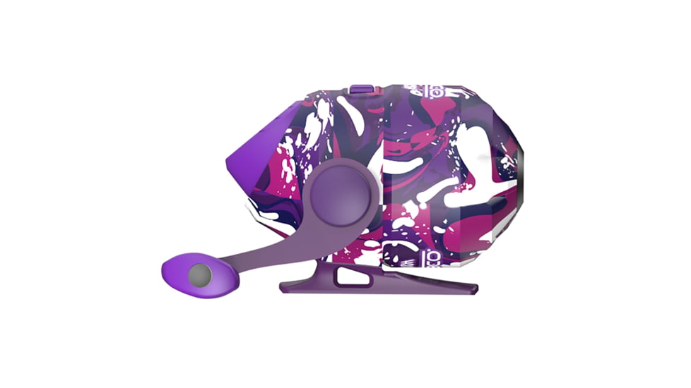 Zebco Splash Spincast Reel and Rod Combo, 6ft 1-PC Fiberglass Rod, Medium, Moderate, SZ 20 Reel, Ball Bearing System, All Metal Gears, Tidepool Purple, SPLTPPSC602M.NS4