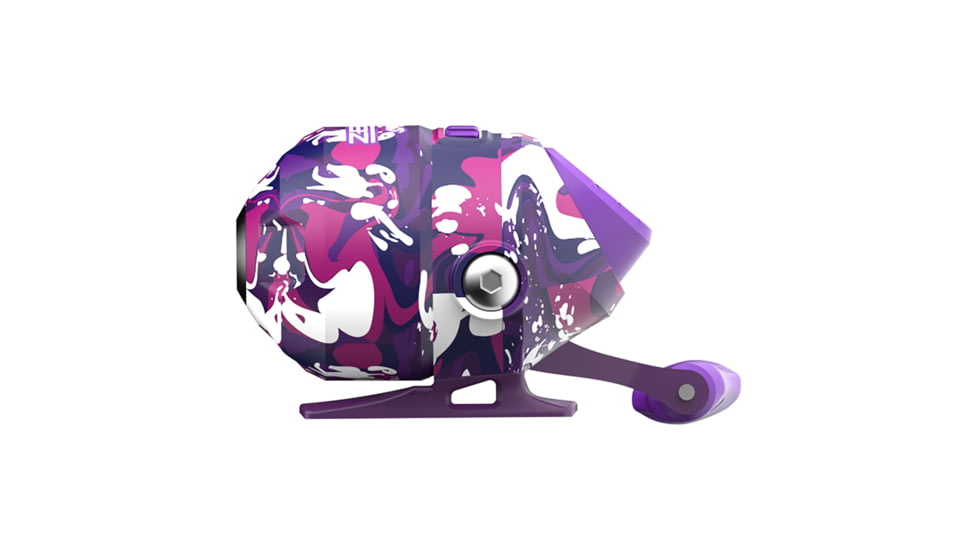 Zebco Splash Spincast Reel and Rod Combo, 6ft 1-PC Fiberglass Rod, Medium, Moderate, SZ 20 Reel, Ball Bearing System, All Metal Gears, Tidepool Purple, SPLTPPSC602M.NS4