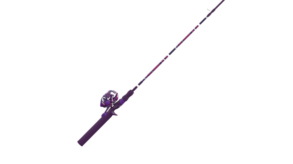 Zebco Splash Spincast Reel and Rod Combo, 6ft 1-PC Fiberglass Rod, Medium, Moderate, SZ 20 Reel, Ball Bearing System, All Metal Gears, Tidepool Purple, SPLTPPSC602M.NS4