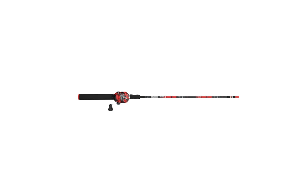 Zebco Splash Spincast Reel and Rod Combo, 6ft 1-PC Fiberglass Rod, Medium, Moderate, SZ 20 Reel, Ball Bearing System, All Metal Gears, Z-Splash Red, SPLZFRSC602M.NS4