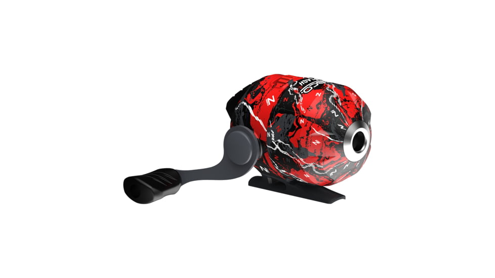 Zebco Splash Spincast Reel and Rod Combo, 6ft 1-PC Fiberglass Rod, Medium, Moderate, SZ 20 Reel, Ball Bearing System, All Metal Gears, Z-Splash Red, SPLZFRSC602M.NS4