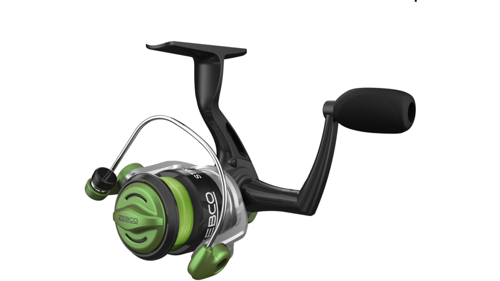 Zebco Stinger Spinning Reel and Rod Combo, 5ft 6in 2-PC Fiberglass Pole, EVA Rod Handle, SZ 10 Reel, Changeable Righ/Left Retrieve, Silver/Black, SSP10562LA.NS3