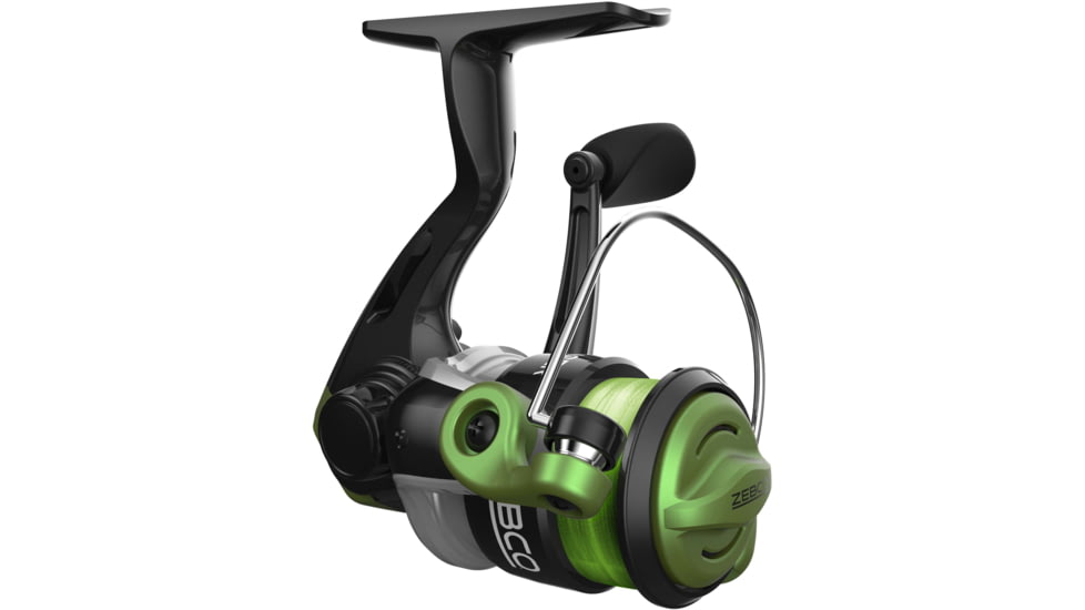 Zebco Stinger Spinning Reel and Rod Combo, 5ft 6in 2-PC Fiberglass Pole, EVA Rod Handle, SZ 10 Reel, Changeable Righ/Left Retrieve, Silver/Black, SSP10562LA.NS3
