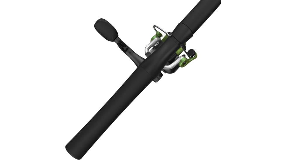 Zebco Stinger Spinning Reel and Rod Combo, 7ft 2-PC Fiberglass Pole, EVA Rod Handle, SZ 40 Reel, Changeable Righ/Left Retrieve, Built-In Hook Keeper, Silver/Black, SSP40702MA.NS3