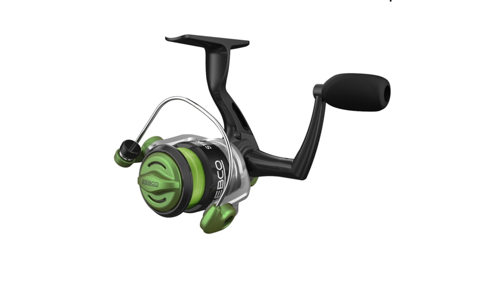 Zebco Stinger Spinning Reel and Rod Combo, 4ft 6in 2-PC Fiberglass Pole, EVA Rod Handle, SZ 10 Reel, Changeable Righ/Left Retrieve, Silver/Black, SSP10462ULA.NS3